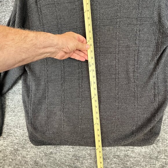 DOCKERS Knitted Men's Sweater, V-Neck, Gray color 2X/2XG - Picture 5 of 9